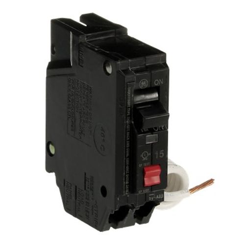 Main product image of Q-Line THQL Series GFCI Single Pole Plug-In Circuit Breaker (120/240V, 15A)