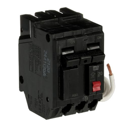 Main product image of Q-Line THQL Series GFCI 2 Pole Plug-In Circuit Breaker (120/240V, 20A)