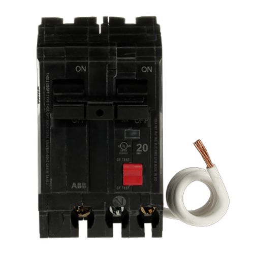 Main product image of Q-Line THQL Series GFCI 2 Pole Plug-In Circuit Breaker (120/240V, 20A)
