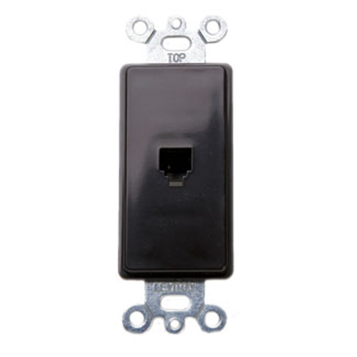 Main product image of Decora Insert, 6p4c, Screw Terminals (Brown)
