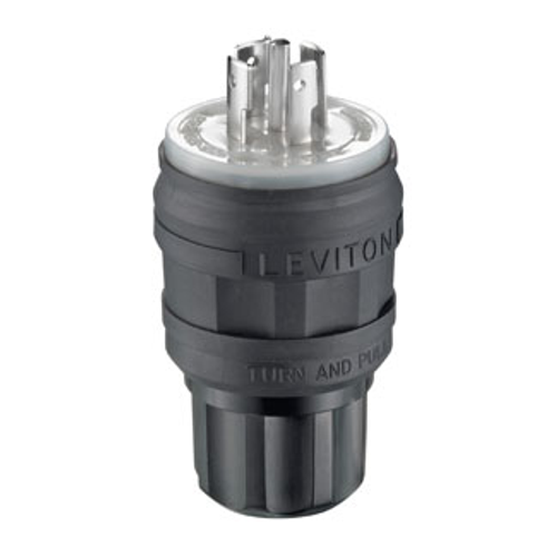 Main product image of 20A, 120/208V 3-Phase Y, NEMA L21-20P, 4P, 5W, Locking Plug, Grounding, Wetguard (Black)
