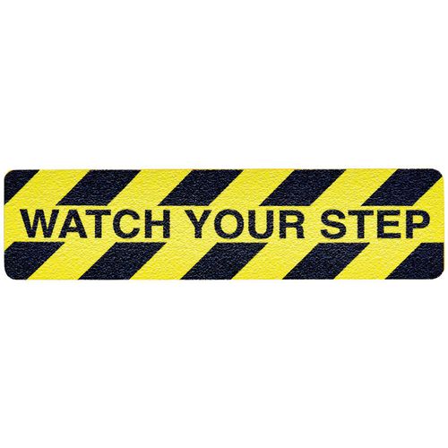 Main product image of 1" x 60' Anti-Slip Vinyl Floor & Aisle Grit Tape (Black & Yellow), AGT160BY