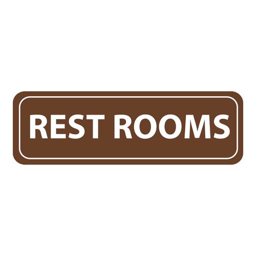 Main product image of Rest Rooms Acrylic Office Sign, AS55
