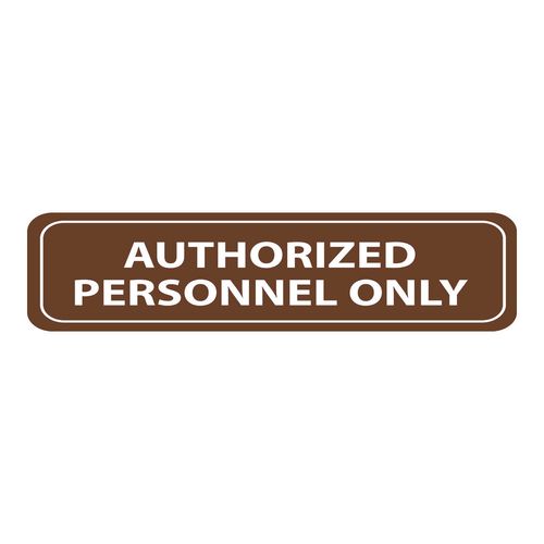 Main product image of Authorized Personnel Only Acrylic Office Sign, AS81