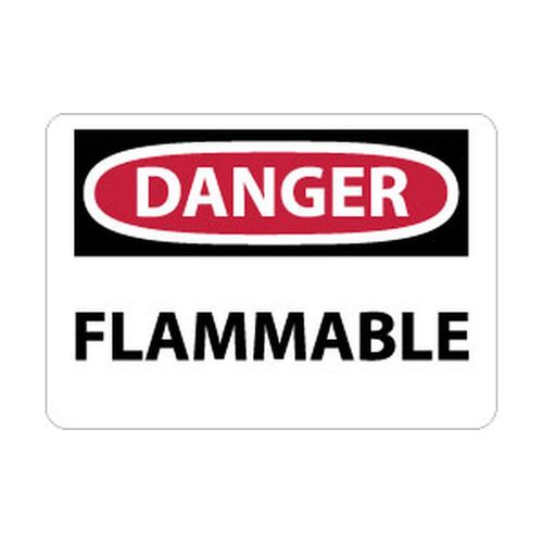Main product image of 10" High Danger Flammable Aluminum Fire Sign, D126AB