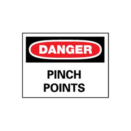 Main product image of 10" x 14" Danger Pinch Points Aluminum Sign, D149AB