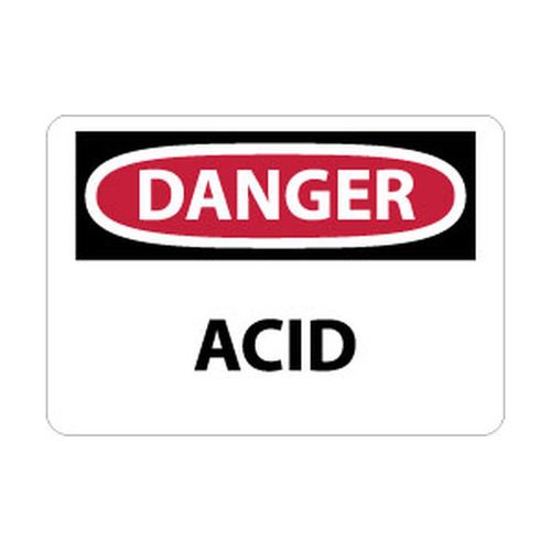 Main product image of 10" High Danger Acid Aluminum Sign, D5AB