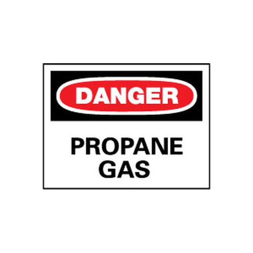 Main product image of 10" High Danger Propane Gas Aluminum Sign, D84AB