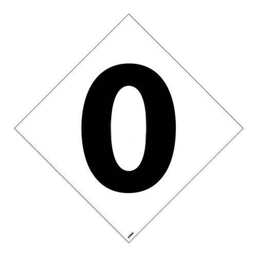 Main product image of 7" x 7" 0 Vinyl Hazardous Material Label, DCN60