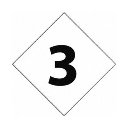 Main product image of 7" x 7" 3 Vinyl Hazardous Material Label, DCN63