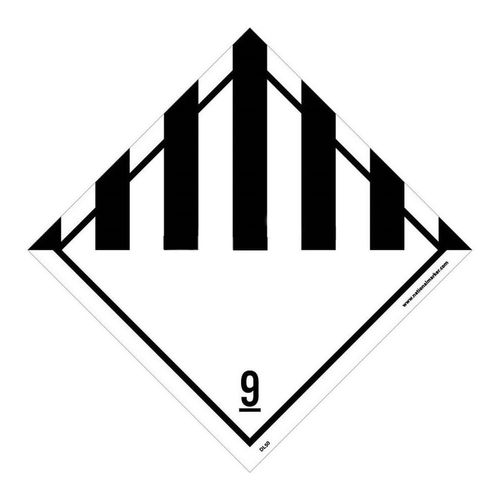 Main product image of 4" x 4" Accuform 9 DOT Shipping Label, DL50ALV