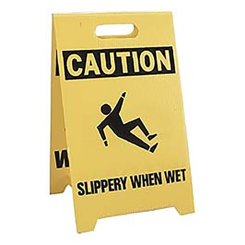 Main product image of 19" x 12" Caution Wet Floor Caution Slippery When Wet Floor Sign, FS1-ACCUFORM