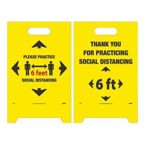 Main product image of 19" High Accident Prevention A-Frame Floor Sign, FS43