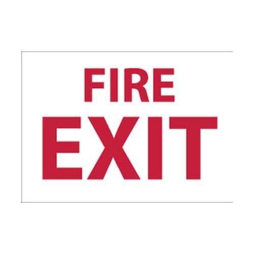 Main product image of 10" x 14" Fire Exit Plastic Fire Sign, FX120RB