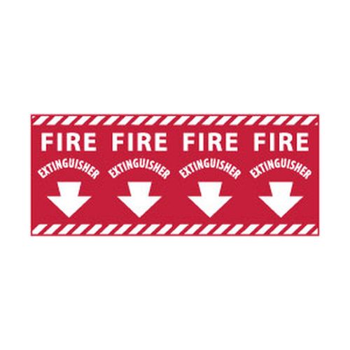 Main product image of 12" x 24" Pressure-Sensitive Vinyl Fire Extinguisher Sign, FXPC