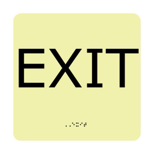 Main product image of 8" High Exit Plastic Exit Sign, GADA101BK
