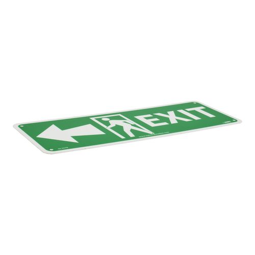 Main product image of 5" x 14" Plastic Glow-In-The-Dark Exit Sign, GL307R