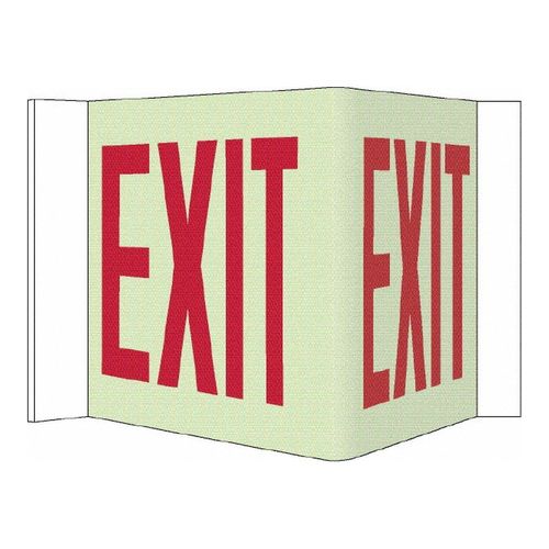 Main product image of 8" High Exit Acrylic Exit Sign, GLV1