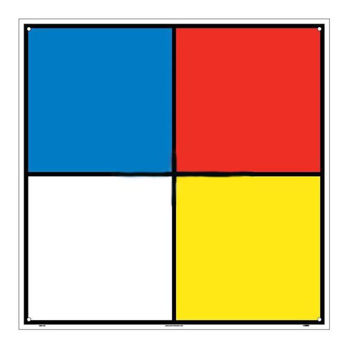 Main product image of 15" x 15" Hazardous Materials Systems Plastic Chemical & Hazardous Material Sign, HMS15R