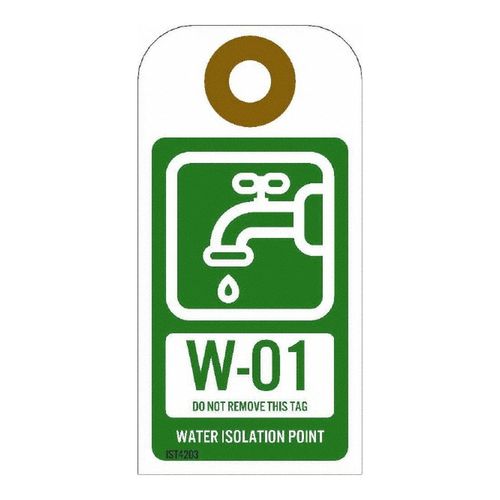 Main product image of 4" High Blank Unrippable Vinyl Energy Isolation Tag (10-Pack), IST4203