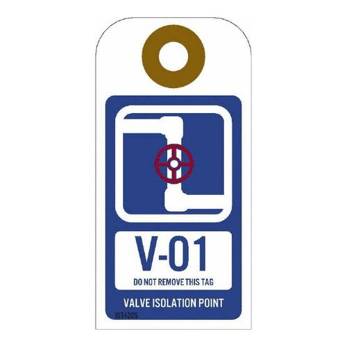 Main product image of 4" High Blank Unrippable Vinyl Energy Isolation Tag (10-Pack), IST4205