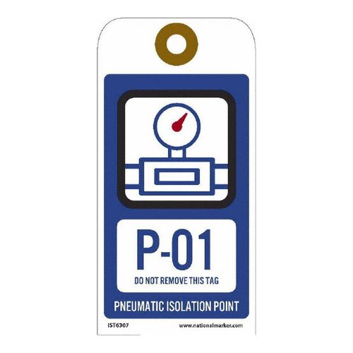 Main product image of 6" High Blank Unrippable Vinyl Energy Isolation Tag, IST6307