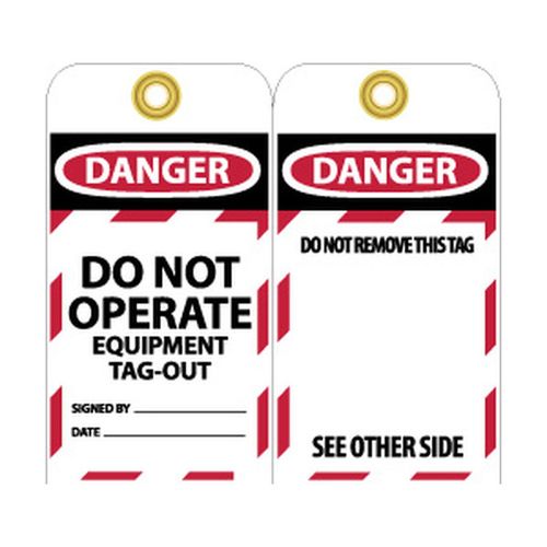 Main product image of 3" High Danger Unrippable Vinyl Lockout Tag, LOTAG13-25