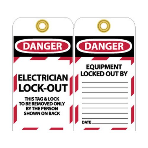 Main product image of 3" High Danger Unrippable Vinyl Lockout Tag, LOTAG16