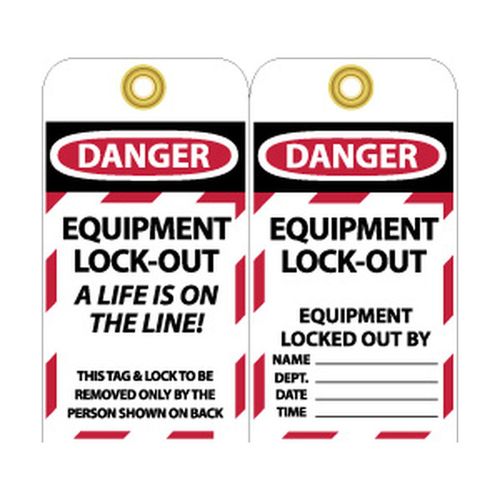 Main product image of 3" High Danger Unrippable Vinyl Lockout Tag, LOTAG18
