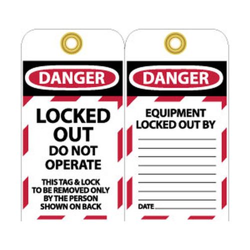 Main product image of 3" High Danger Unrippable Vinyl Lockout Tag, LOTAG34