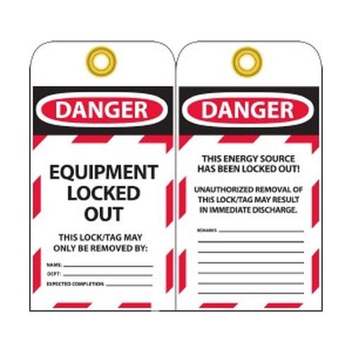 Main product image of 3" High Danger Unrippable Vinyl Lockout Tag, LOTAG37-25