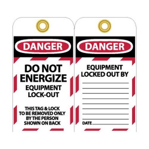 Main product image of 3" High Danger Unrippable Vinyl Lockout Tag, LOTAG8-25
