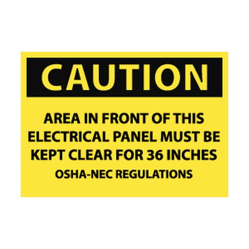 Main product image of 3" High Vinyl Accident Prevention Label, MSCC115AP