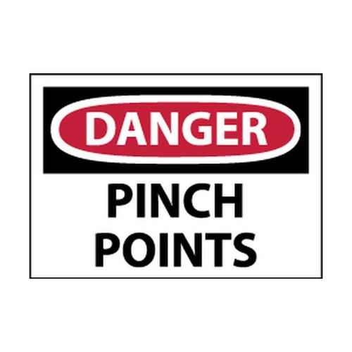 Main product image of 3" x 5" Danger Pinch Points Vinyl Accident Prevention Label, MSCD149AP