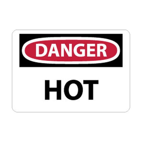 Main product image of 10" High Danger Hot Aluminum Sign, MSCD51AB