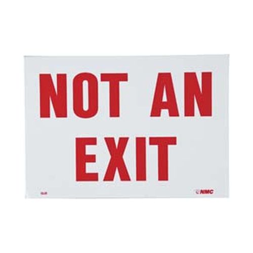 Main product image of 7" x 10" Not an Exit Vinyl Security & Admittance Sign, MSCGL15P