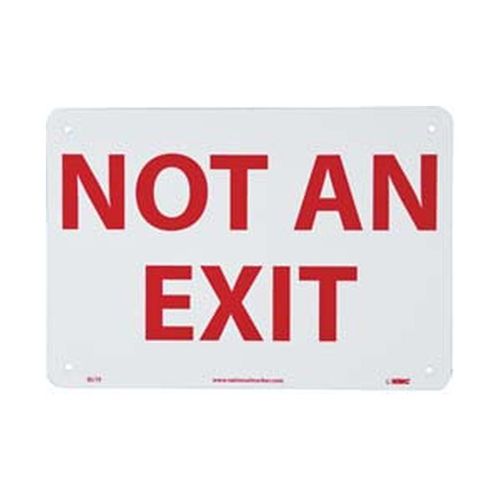 Main product image of 7" x 10" Not an Exit Plastic Security & Admittance Sign, MSCGL15R