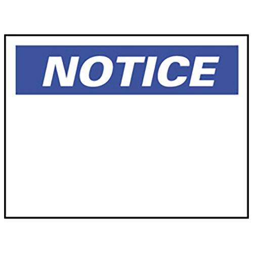Main product image of 10" x 14" Notice Aluminum Accident Prevention Sign, N1AB