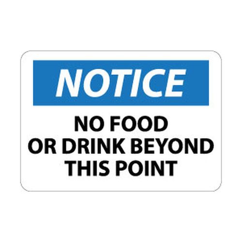 Main product image of 10" x 14" Notice No Food or Drink Sign, N310AB