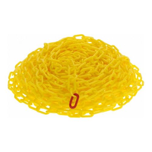 Main product image of 2" x 100' Plastic Safety Barrier Chain (Yellow), PC2Y