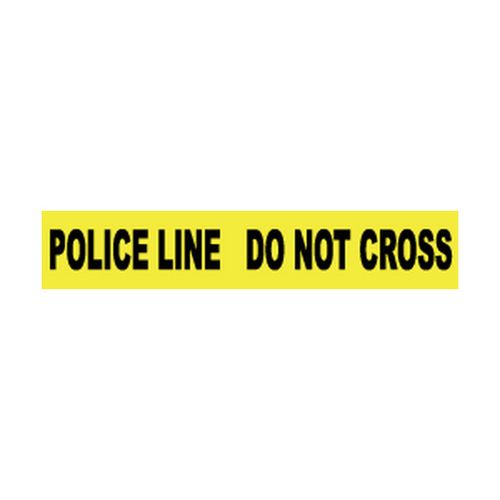 Main product image of 3" x 1,000' Polyethylene Police Line Do Not Cross Barricade Tape (Yellow), PT13