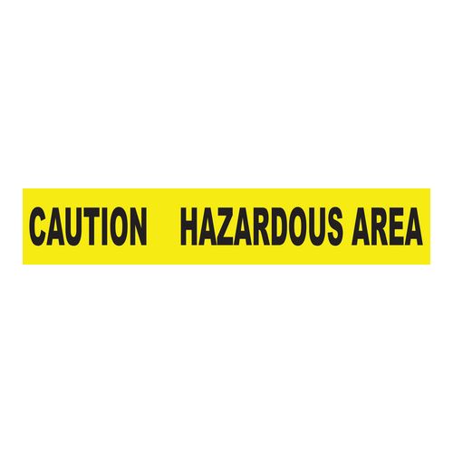 Main product image of 3" x 1,000' Polyethylene Caution Hazardous Area Barricade Tape (Yellow), PT32
