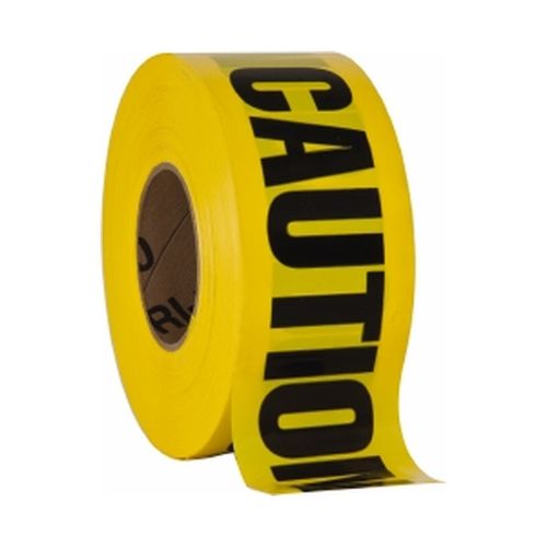 Main product image of 3" x 1,000' Polyethylene Caution/Cuidado Bilingual Barricade Tape (Black & Yellow), PT44