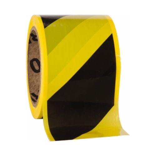 Main product image of 3" x 200' Polyethylene Caution Men Working  Barricade Tape (Black & Yellow), PT65-200