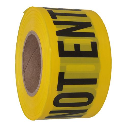 Main product image of 3" x 1,000' Polyethylene Caution Do Not Enter Barricade Tape (Yellow), PT9