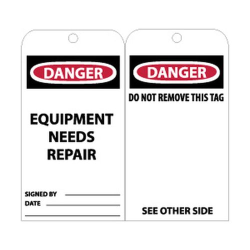 Main product image of 3" High Danger Unrippable Vinyl Accident Prevention Tag, RPT106