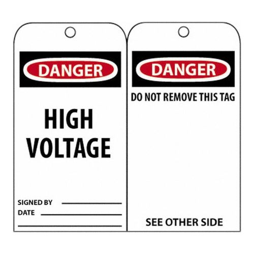 Main product image of 3" High Danger Unrippable Vinyl Accident Prevention Tag, RPT11