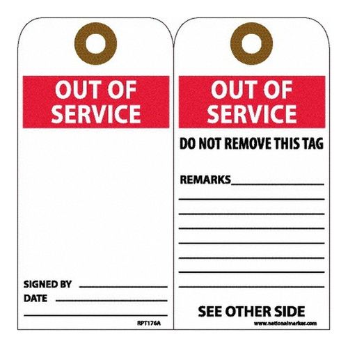 Main product image of 6" High Danger Unrippable Vinyl Accident Prevention Tag, RPT176AG
