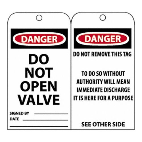 Main product image of 3" High Danger Unrippable Vinyl Accident Prevention Tag, RPT18