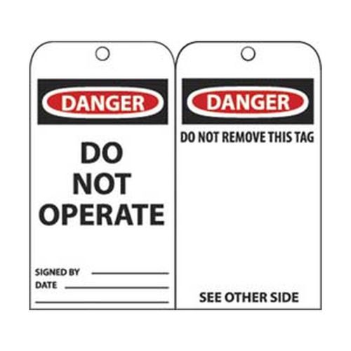 Main product image of 3" High Danger Unrippable Vinyl Accident Prevention Tag, RPT1A